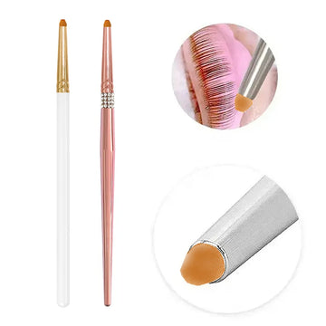 Flat Head Lash Lift Brushes: Portable Eyelash Lamination & Extension Tools