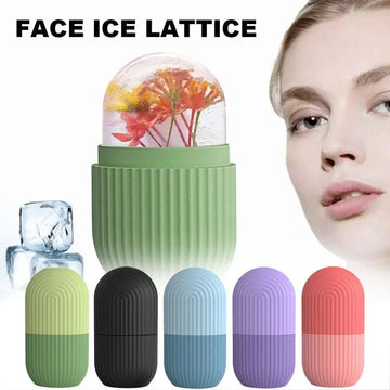 Face Lifting Ice Roller & Silicone Cube Tray – Contour, Refresh & Revitalize